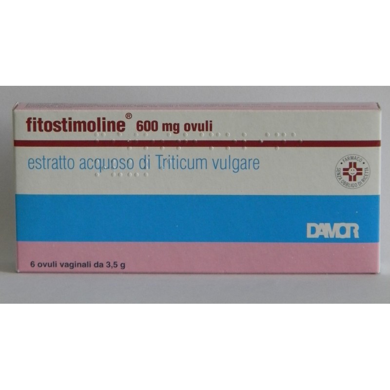Farmaceutici Damor Fitostimoline600 Mg Ovuli Estratto Acquoso Di Triticum Vulgare