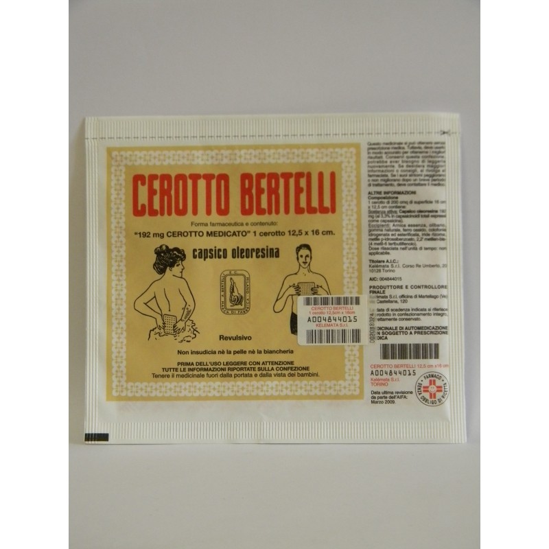 Kelemata Cerotto Bertelli 50,3 Mg Cerotto Medicato