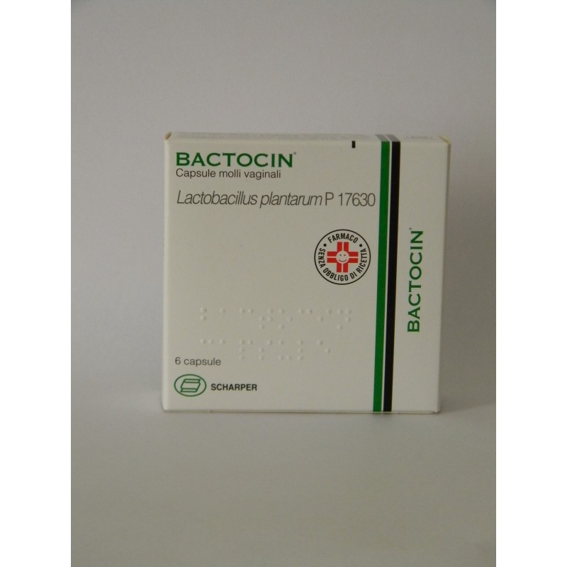 Farmitalia - Soc. Unipers. Bactocin Capsule Molli Vaginali Lactobacillus Plantarum P 17630