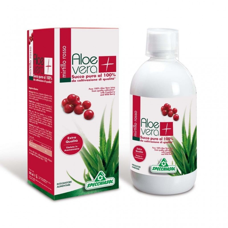 Specchiasol Succo Aloevera+ Aloe/mirtillo Rosso 1 Litro