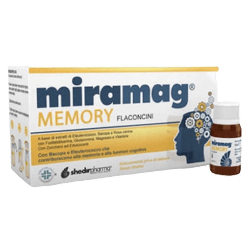 Shedir Pharma Unipersonale Miramag Memory 10 Flaconcini Monodose Con Tappo Dosatore 10 Ml