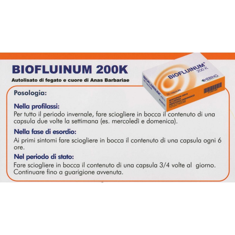 Hering Biofluinum 200k 1g 20 Capsule