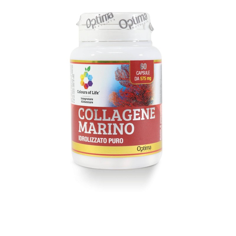 Optima Naturals Colours Of Life Collagene Marino Idrolizzato Puro 60 Capsule 575 Mg
