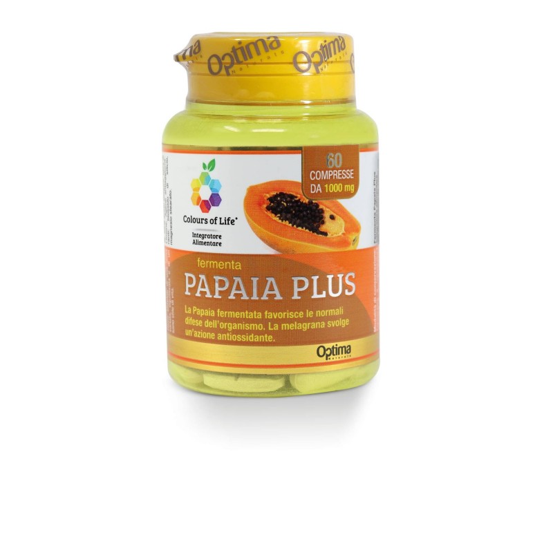 Optima Naturals Colours Of Life Fermenta Papaia Plus 60 Compresse 1000 Mg