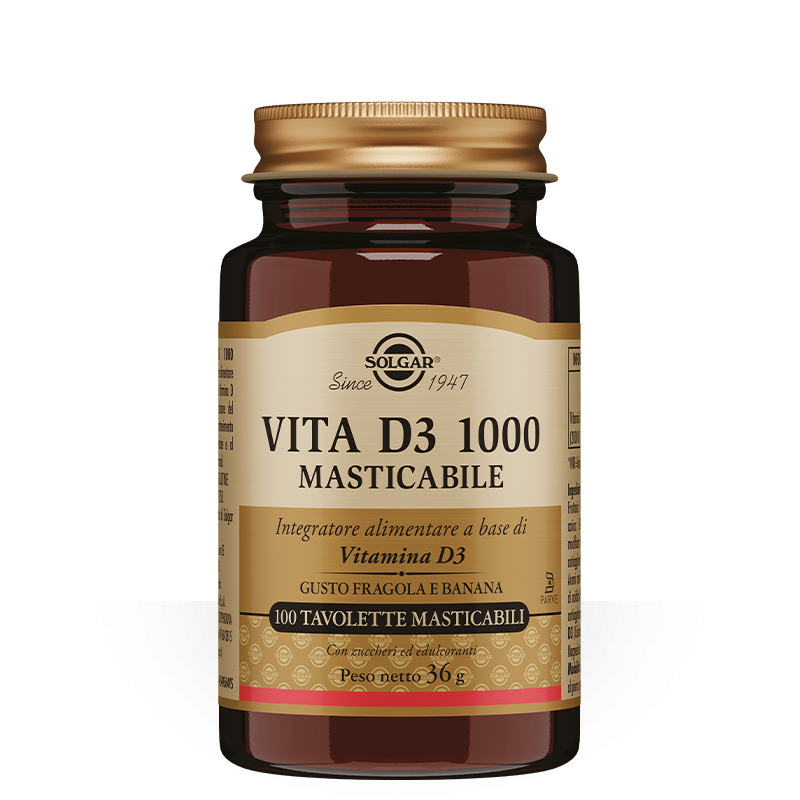 Solgar It. Multinutrient Vita D3 1000 100 Tavolette Masticabili