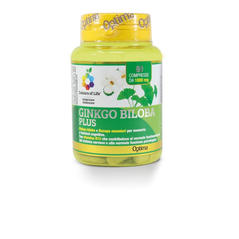 Optima Naturals Colorus Of Life Ginkgo Biloba Plus 60 Compresse 1000 Mg
