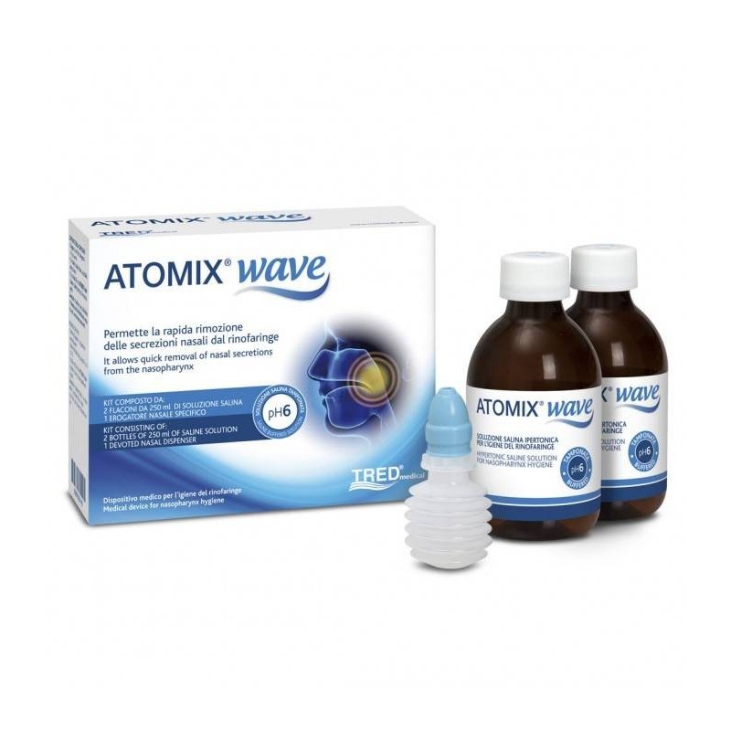 Tred Atomix Vas Kit Per Igiene Funzionale Delle Vie Aeree Superiori Atomic Wave + Spray