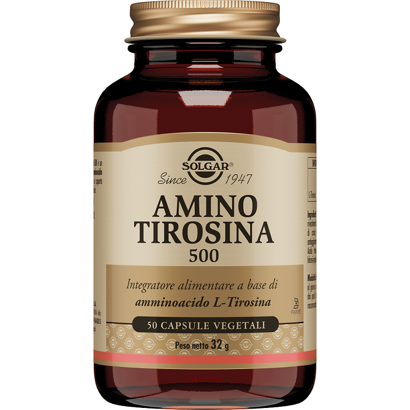 Solgar It. Multinutrient Amino Tirosina 500 50 Capsule Vegetali