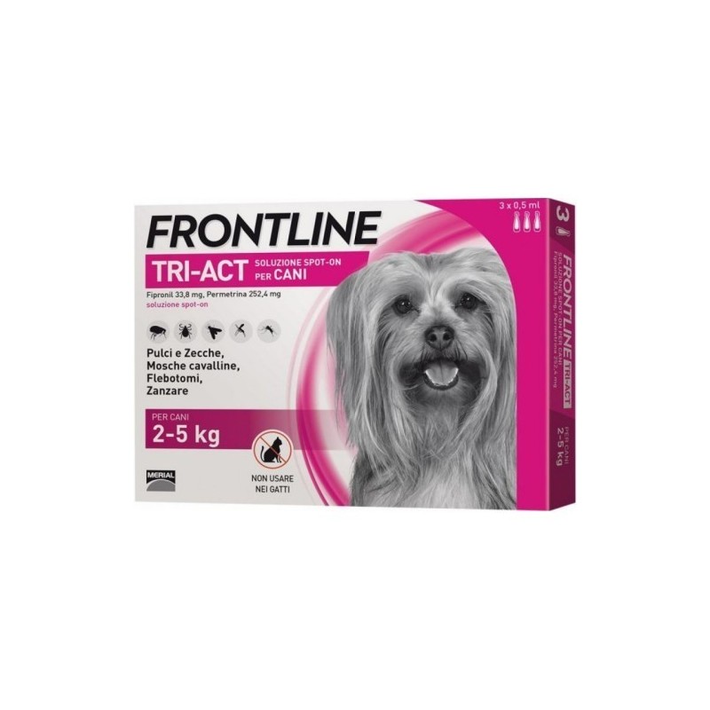 Boehringer Ing. Anim. H. It. Frontline Tri-act Soluzione Spot-on Per Cani Di 2-5 Kg
