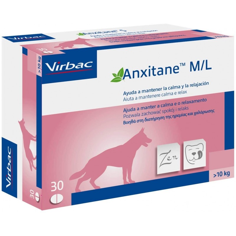 Virbac Anxitane M/l Supplemento Nutrizionale Scatola 30 Compresse Appetibili