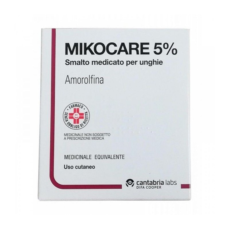 Difa Cooper Mikocare 5% Smalto Medicato Per Unghie Amorolfina Medicinale Equivalente