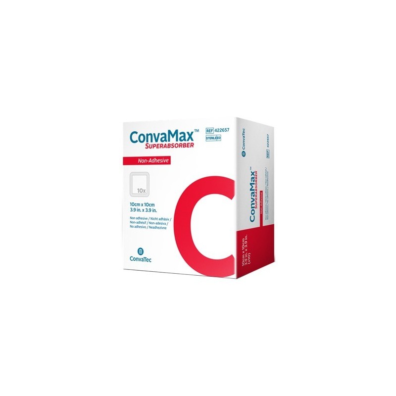 Convatec Italia Medicazione Avanzata Convamax Superabsorber Non-adhesive 10 X 10 Cm 10 Pezzi