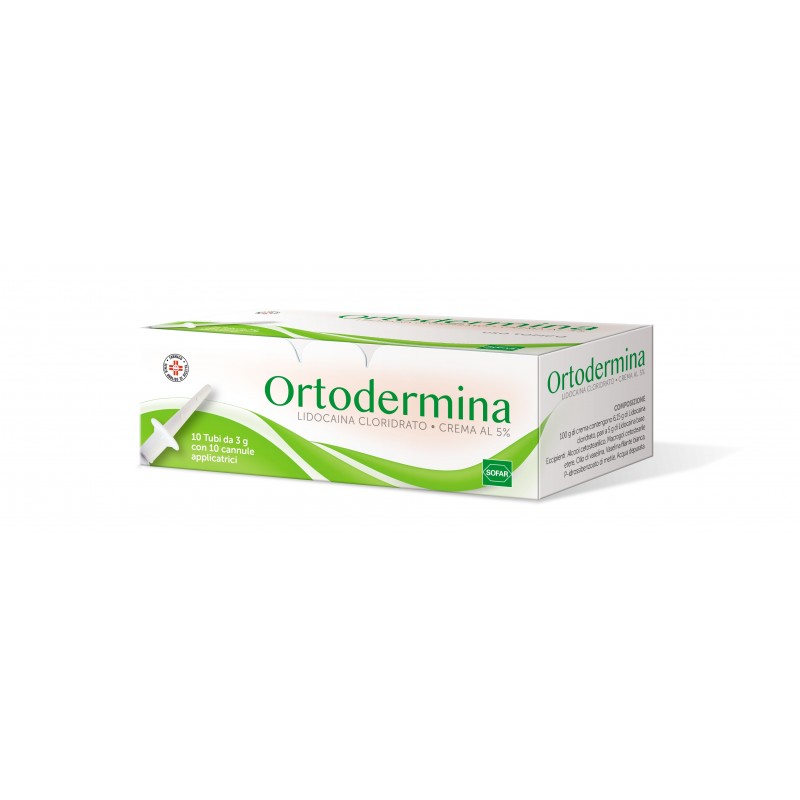 Alfasigma Ortodermina Crema Al 5%  Lidocaina Cloridrato