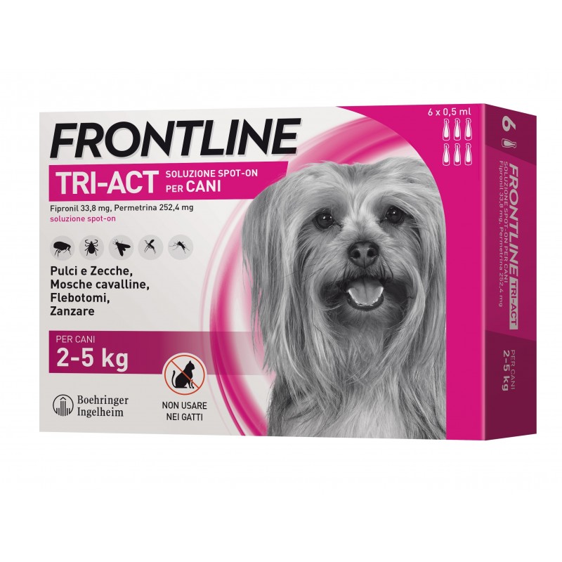 Boehringer Ing. Anim. H. It. Frontline Tri-act Soluzione Spot-on Per Cani Di 2-5 Kg