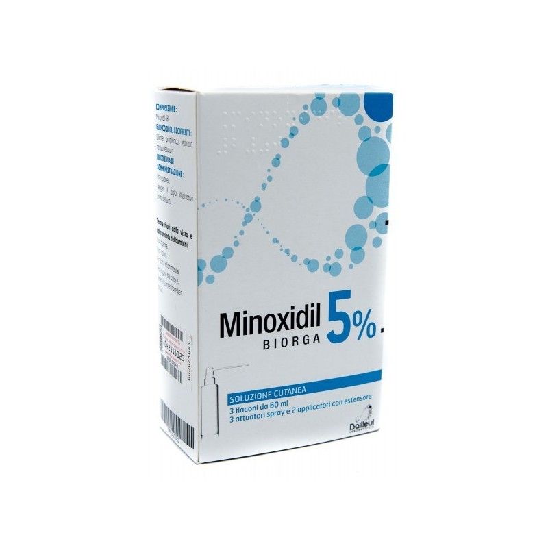 Laboratoires Bailleul S. A. Minoxidil Biorga 5%, Soluzione Cutanea Minoxidil