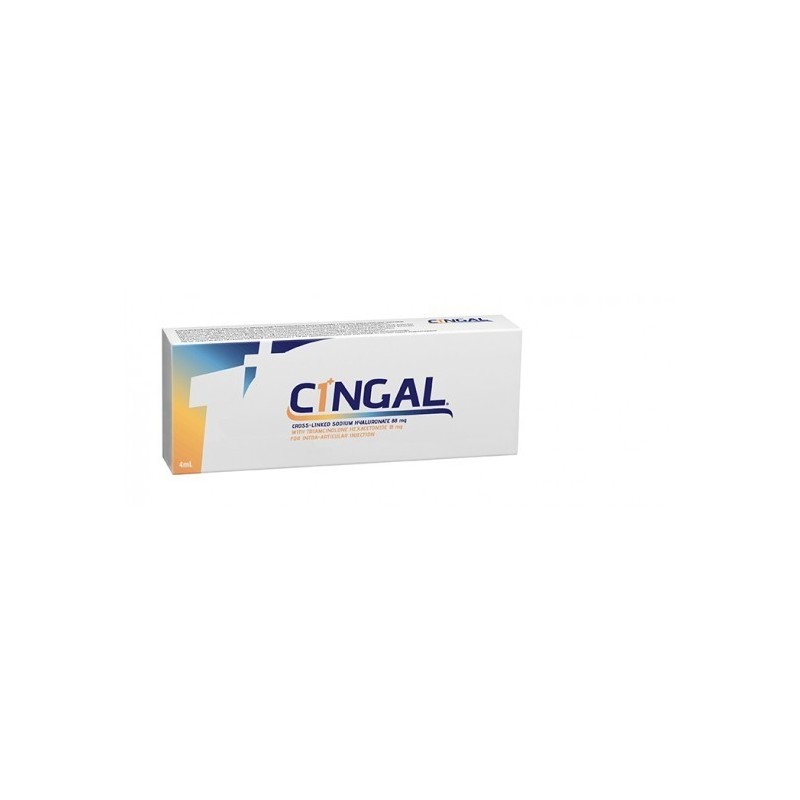 Abiogen Pharma Siringa Preriempita Intra Articolare Cingal 4 Ml 22mg/ml Acido Reticolato Con 4,5 Mg/ml Triamcinolone Esacetonide