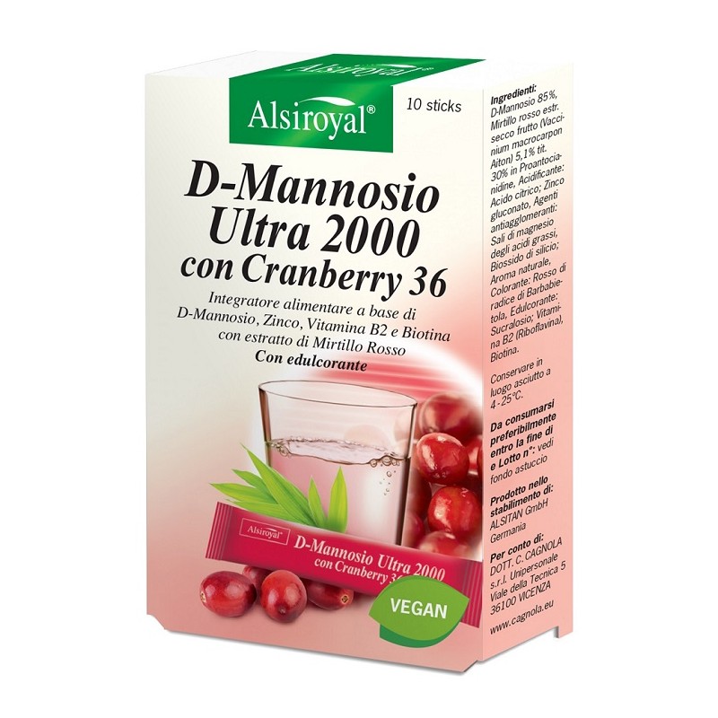 Dott. C. Cagnola D Mannosio Ultra 2000 Cranberry 10 Stick