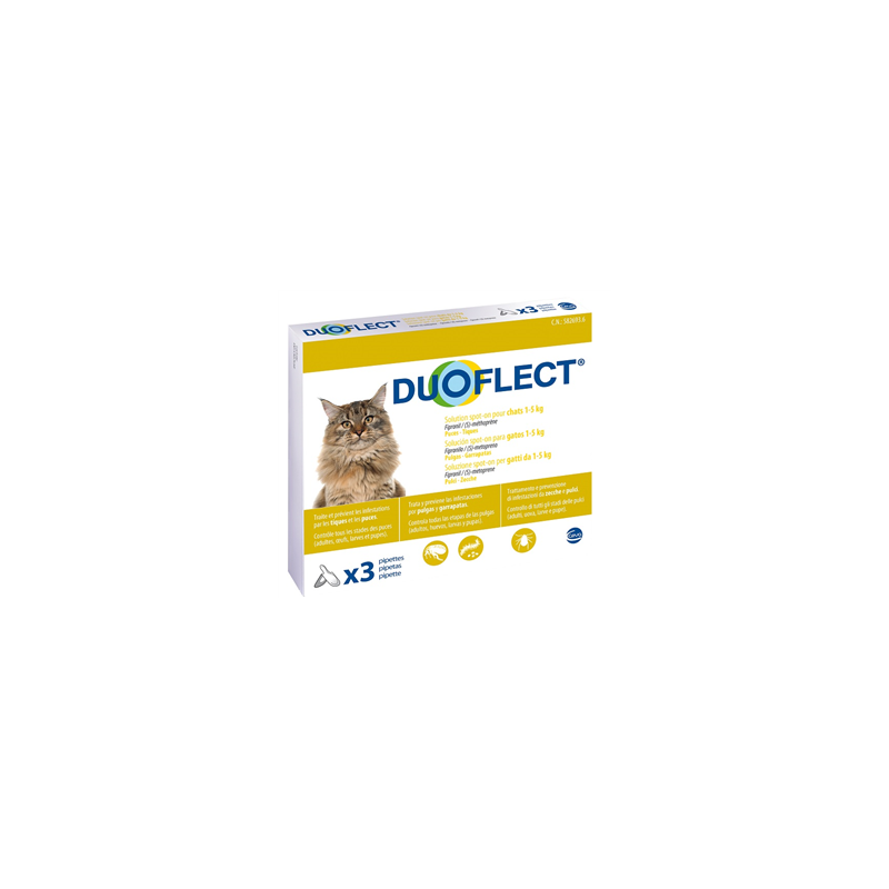 Ceva Salute Animale Duoflect Soluzione Spot-on Per Gatti Da 0,5-5 Kg
