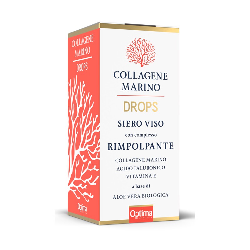 Optima Naturals Collagene Marino Drops Siero Viso Rimpolpante 30 Ml