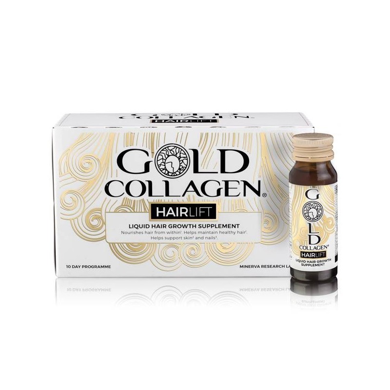 Minerva Research Labs Gold Collagen Hairlift 10 Flaconcini Da 50 Ml