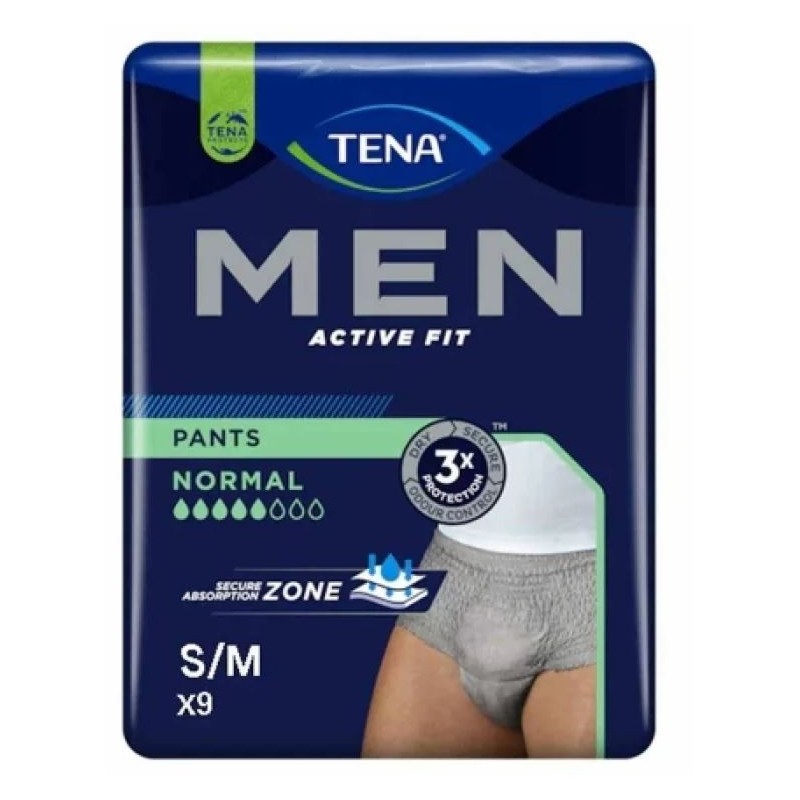 Essity Italy Tena Men Pants Active Fit Grev S/m