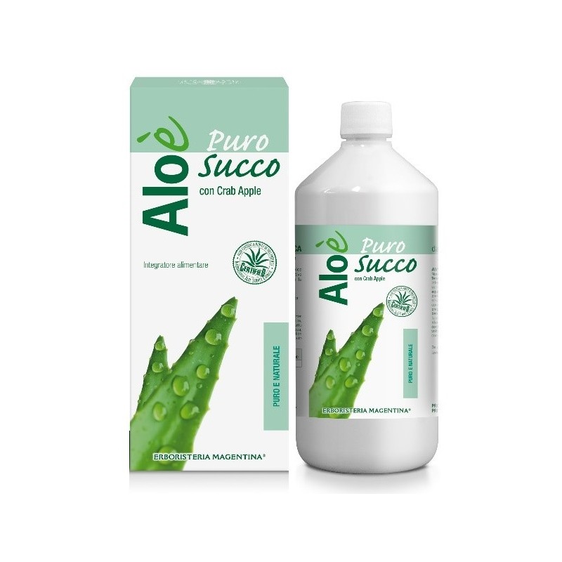 Erboristeria Magentina Aloe' Aloe Puro Succo Bio 1 Litro