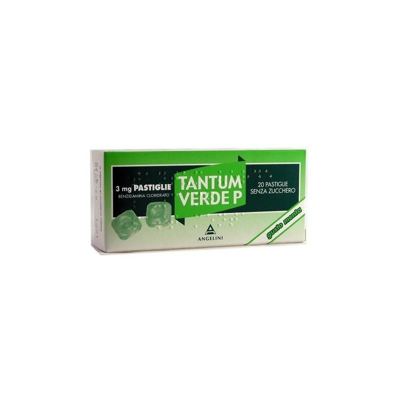 Angelini Tantum Verde P 3 Mg Pastiglie Gusto Menta Benzidamina Cloridrato