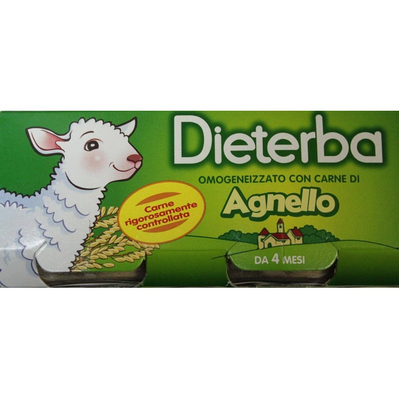 Dieterba Omogeneizzato Agnello 3 Pezzi 80 G
