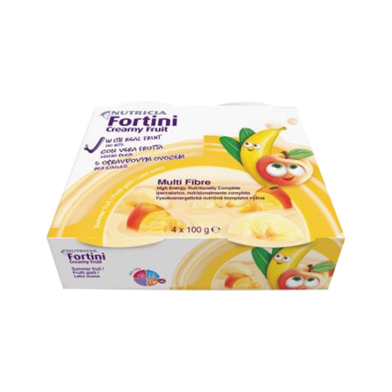 Danone Nutricia Soc. Ben. Fortini Creamy Fruit Multi Fibre Frutti Gialli 4x100 G