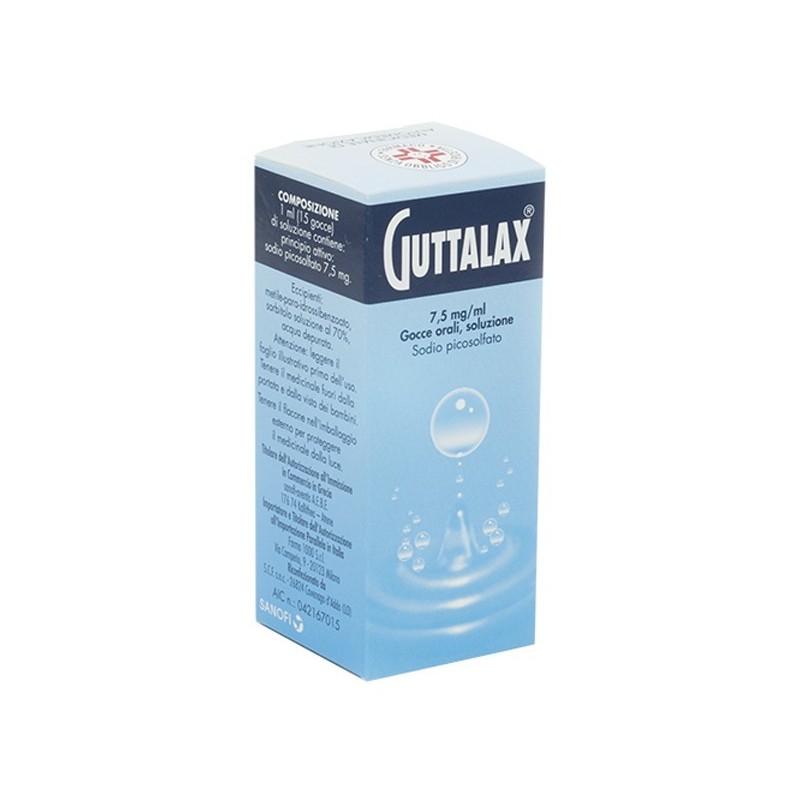 Farma 1000 Guttalax 7,5 Mg/ml Gocce Orali, Soluzionesodio Picosolfato