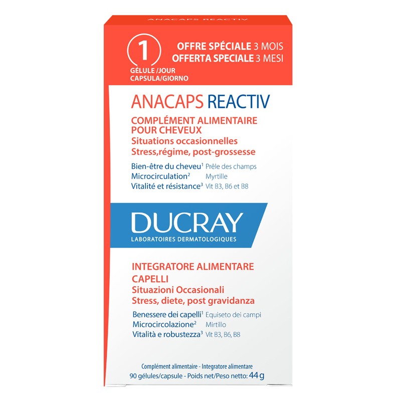 Ducray Anacaps Reactiv Gel 90u 90 Capsule 2023