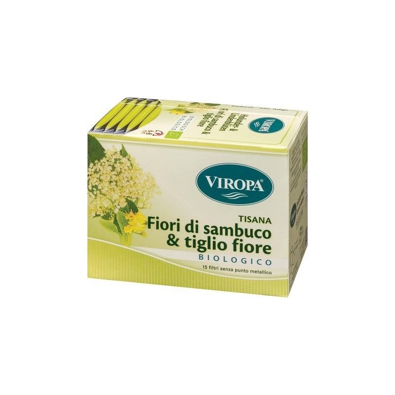 Viropa Import Tisana Fiori Di Sambuco & Tiglio Fiore Biologico 15 Bustine