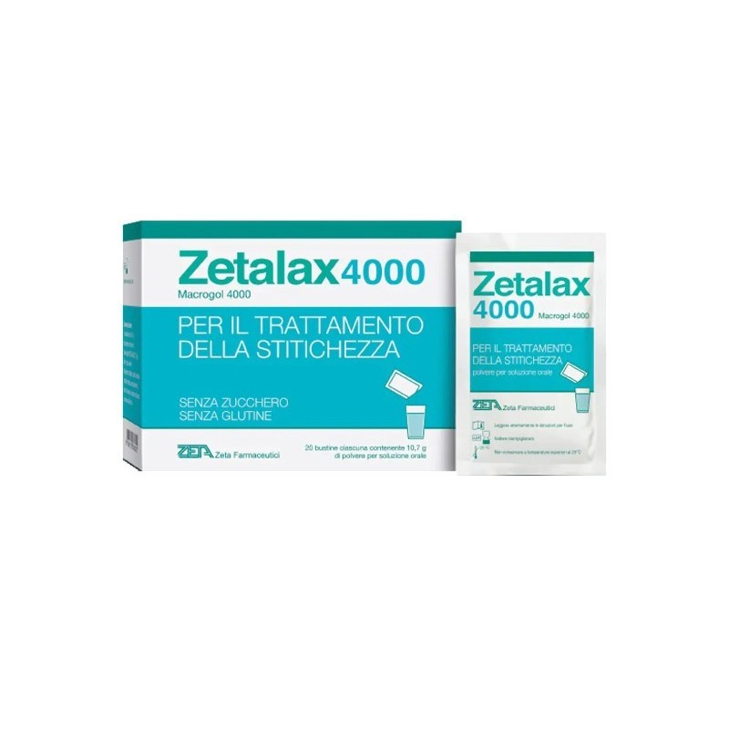 Zeta Farmaceutici Zetalax 4000 20 Bustine Da 10,7 G
