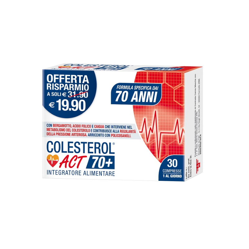 F&f Colesterol Act 70+ 30 Compresse