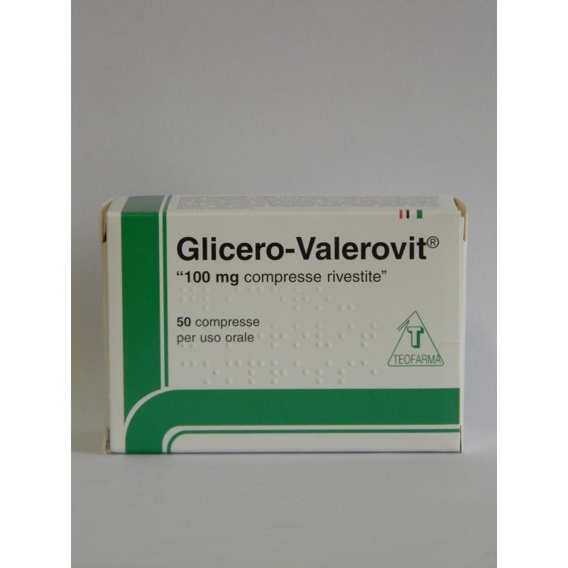 Teofarma Glicero-valerovit 40 Mg + 100 Mg Compresse Rivestite Glicero-valerovit 10 Mg/1 Ml + 20 Mg/ 1 Ml Sciroppo Glicero-valero