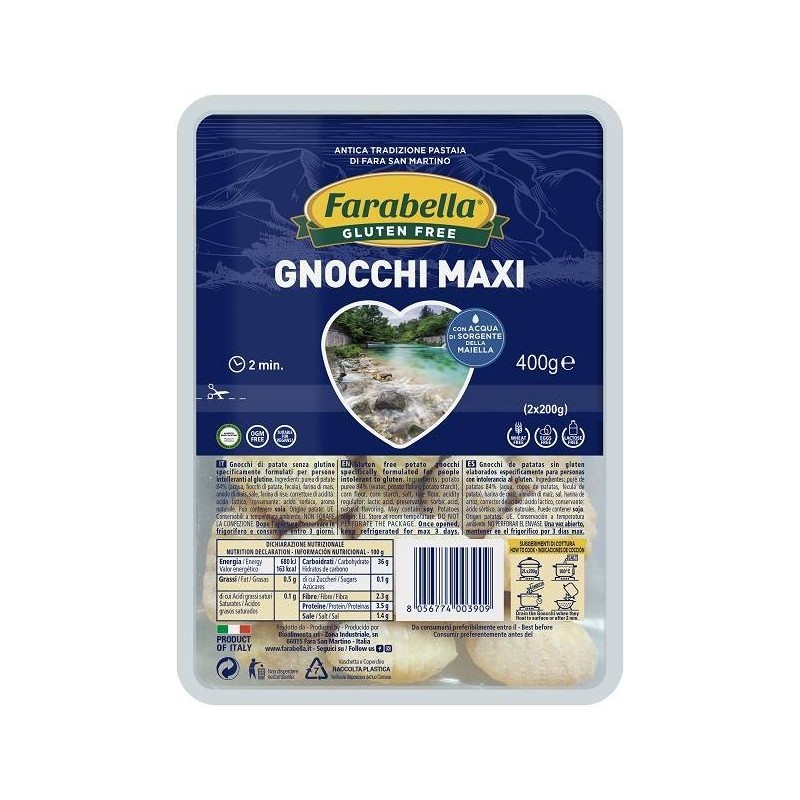Bioalimenta Farabella Gnocchi Patate Maxi 400