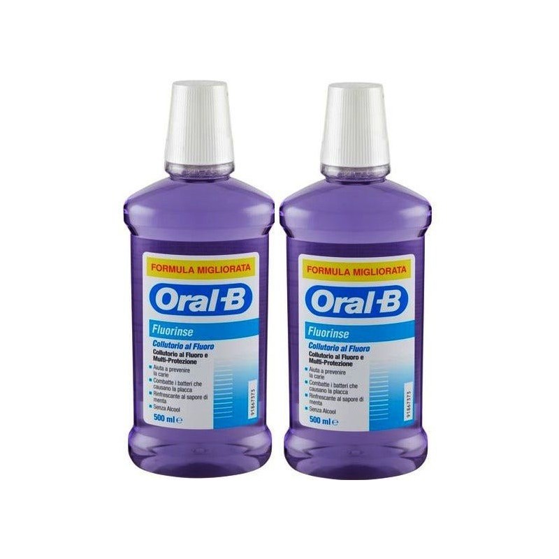 Procter & Gamble Oralb Fluorinse Collutorio Anti Carie 2 X 500 Ml