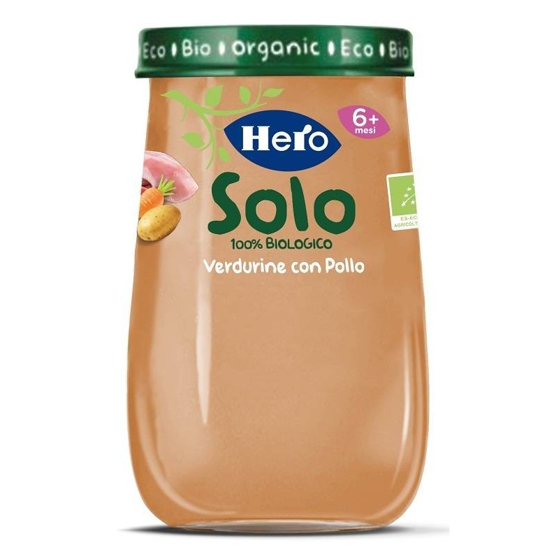 Fater Hero Baby Solo Omogeneizzato Pollo Verdure 190 G