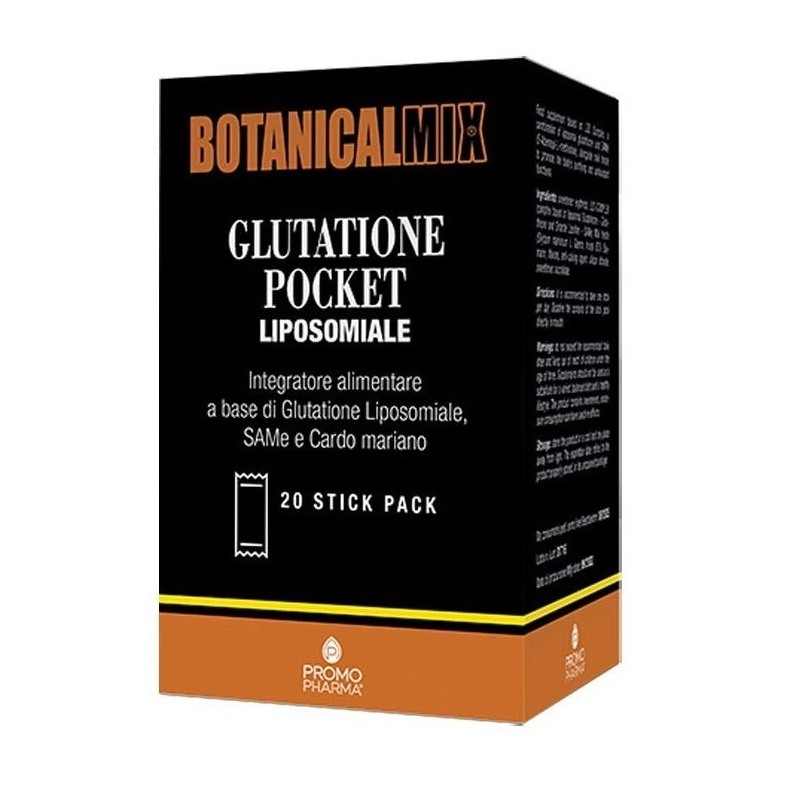 Promopharma Botanicalmix Glutatione Pocket Liposomiale 20 Stick Da 2 G
