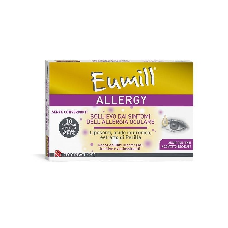 Recordati Eumill Allergy Gocce Oculari 10 Flaconcini Da 0,5 Ml