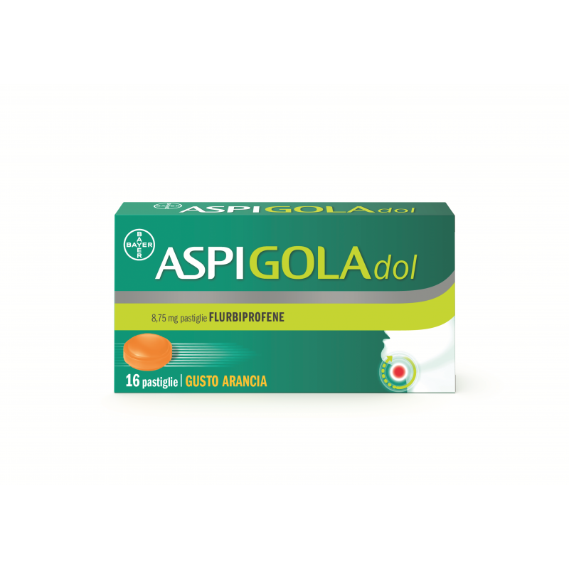 Bayer Aspigoladol 8,75 Mg Pastiglie Gusto Arancia Flurbiprofene