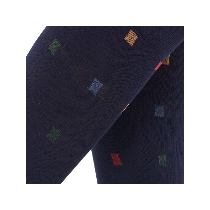 Solidea By Calzificio Pinelli Socks For You Bamboo Square Gambaletto Blu Navy Xl