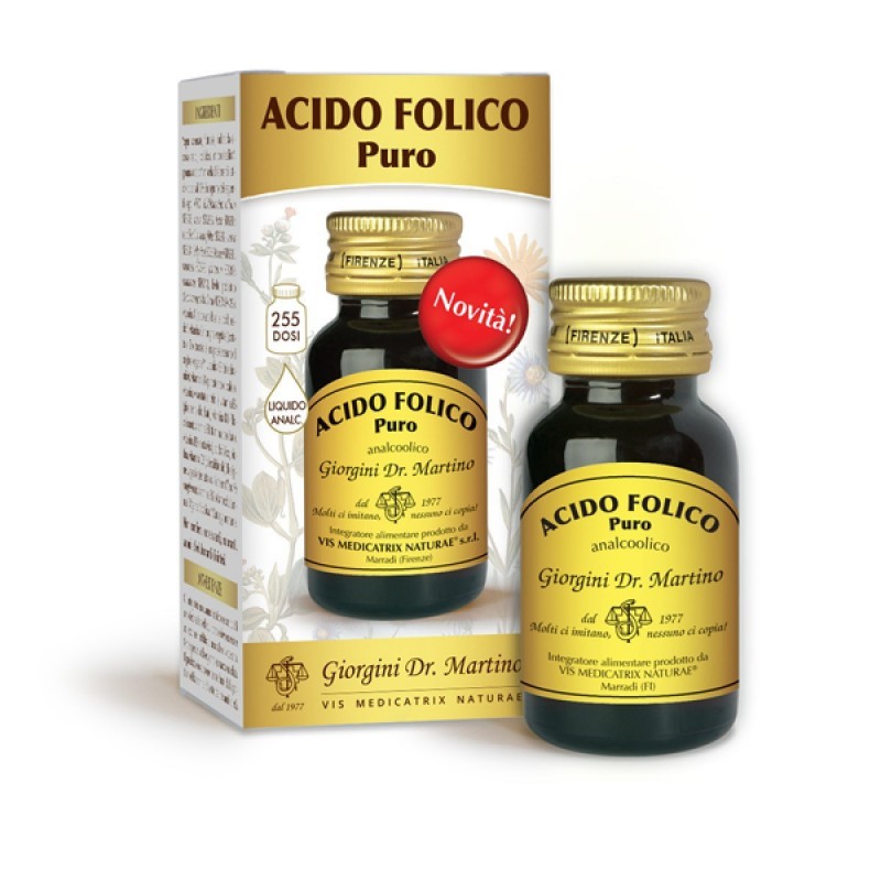 Dr. Giorgini Ser-vis Acido Folico Puro Liquido Analcolico 30 Ml