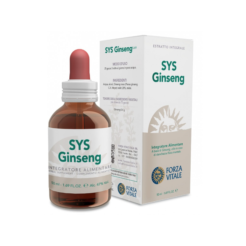 Forza Vitale Italia Sys Ginseng Rosso Gocce 50 Ml