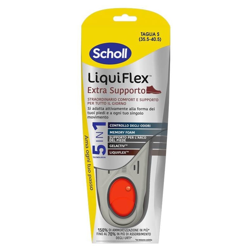 Scholl's Wellness Company Scholl Liquiflex Extra Support Taglia Small