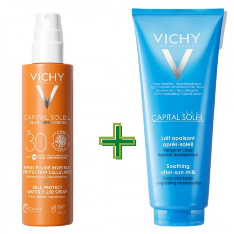 Vichy Cell Protect Spf30 200 Ml + Doposole 100 Ml