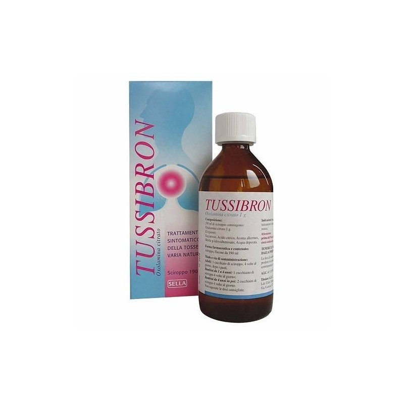 Sella Tussibron 1% Sciroppo Tussibron 100 Mg Compresse Oxolamina Citrato Medicinale Equivalente
