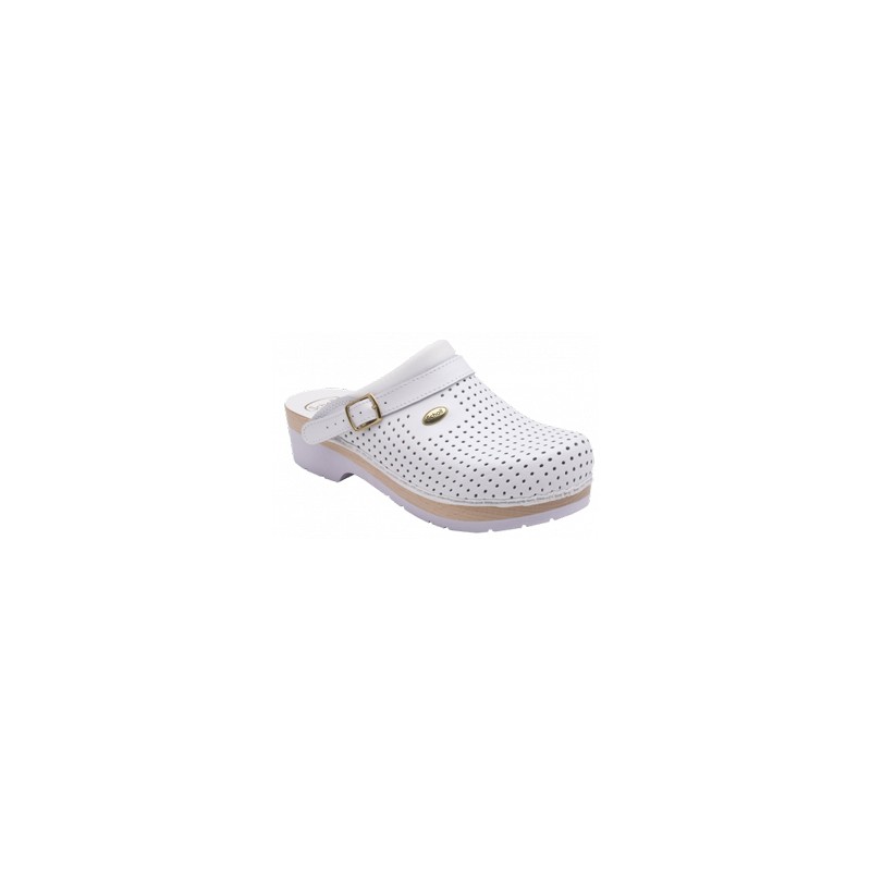 Scholl Shoes Clog S/comf.b/s Ce Bycast Bis Unisex White Woods Bianco 44