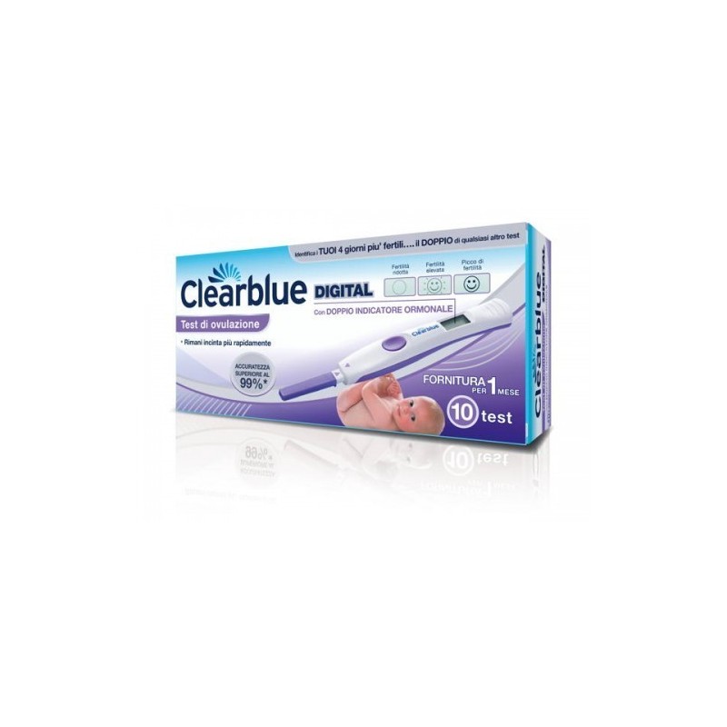 Procter & Gamble Test Di Ovulazione Clearblue Digitale Avanzato 10 Pezzi