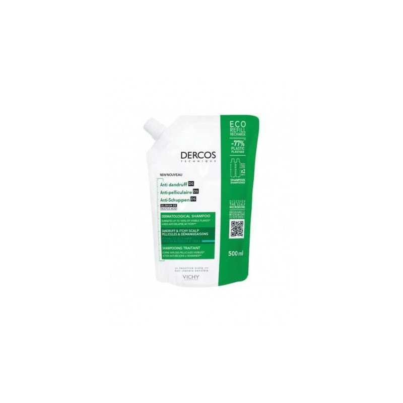 Dercos Eco Ricarica Shampoo Antiforfora Sensitive 500ml